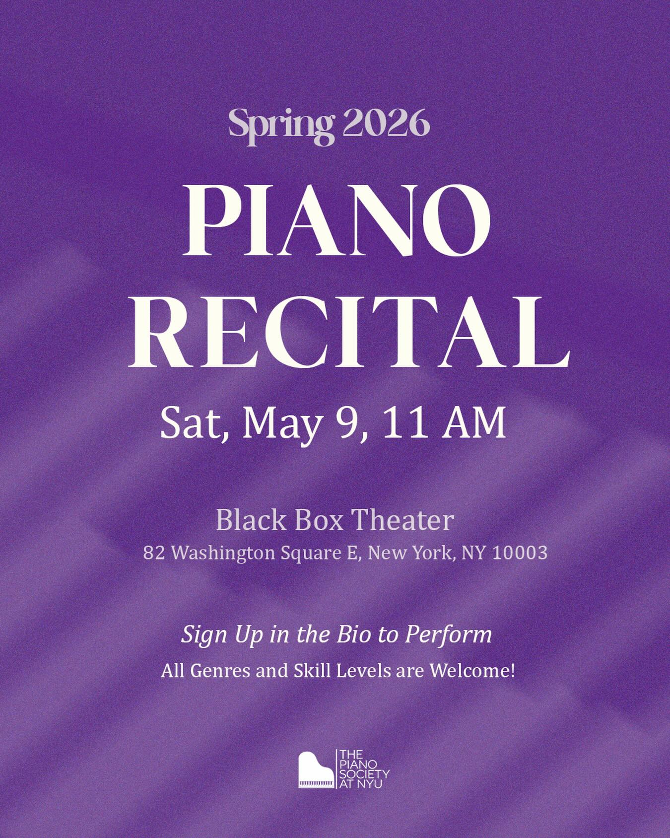Spring 2026 Student Recital event cover